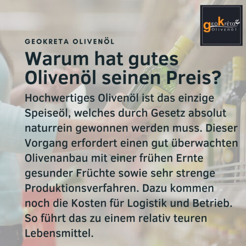 Warum hat gutes Olivenöl seinen Preis?